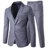 Ternos masculinos Blazers Blazer Colete Calças Business Gentleman 3 Suit Pieces Define / Noivo Casamento Clássico Sólido Slim Vestido Homens High End Jacket Calças 231109