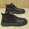 Boots 2023 Men's Autumn And Winter High-top Casual Soft Sole Non-slip British Style Business Retro Work