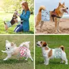 Hundkläder bomullsblöjor tvättbar fysisk byxa manlig säkerhetsdipare justerbar valp trosor verktyg hononkleding