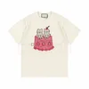 Designer Men Dames T-shirt Heren Nieuwe Cat Printing T-stukken Paren Summer Tops Grootte XS-L