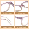 Оправы для солнцезащитных очков женские прозрачные ацетатные очки оправа негабаритные квадратные модные оптические очки по рецепту трендовые очки для очков