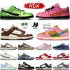 Chaussures de créateurs hommes femmes bas Panda Gris Brouillard Triple Rose Ludique Rose Blanc Bleu Or Team Blossom Vert Photon Dust Court Violet GAI baskets pour hommes baskets d'extérieur