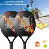 Raquetas de tenis 2022 Nueva raqueta de tenis de playa áspera de fibra de carbono completa de 12K con bolsa para enviar Prium Sweatband Plus Tennis Padel Q231109
