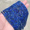 Loose Gemstones 4 2mm Natural Stone Lapis Lazuli Rondelle Shape Beads Round Spacer Flat Bead For Jewelry Making Diy Bracelet Accessories