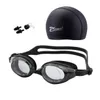Gorro de natación antivaho gafas impermeables pendientes equipo de piscina hombres mujeres niños y adultos deportes gafas de buceo P230601 bueno