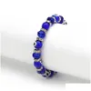 Perlen 20 Stücke Mode Blau Türkische Evil Eye Charm Stränge Armbänder Glas Kristall Perlen Armband Für Frauen Mädchen Elastische hand Dhgarden Dhyqk