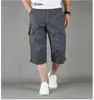 Shorts pour hommes été hommes coton Cargo Shorts salopette décontracté multi-poches militaire Capri pantalon mâle tactique Jogging droit court pantalon mâle W0408