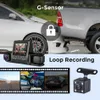 Yeni 3 lens Dash Cam HD 1440p Araba DVR Kamera WiFi GPS GECE VIDEOD VIDEA KAYITLAR 24H Park Monitörü Kara Kutu A9