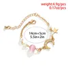 Bangle Boho Crystal Moon Star Artificial Pearl Gold Color Chain Bracelet For Women Fashion Female Vintage Baroque Sexy Beach Jewelry