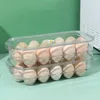 Storage Bottles 16grids Egg Box Refrigerator Fresh-Keeping Container With Lid Transparent Racks Kitchen Fridge Eggs Organizer