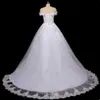 Party Dresses Vestido De Noiva Pearls Lace Wedding Dress Robe Princess Mariage Plus Size Long Train Bridal Wedding Gowns 0408H23