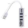 Freeshipping Mini USB Combo 20 3 Ports Card Reader USB Hub High Speed USB Splitter All In One For SD/TF For Computer Laptop Accessor Ubsq