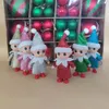 Natal Elf de bebê brilhante em uma prateleira gêmeos gêmeos de gêmeos para crianças brilhando nova cor de cor infantil artesanato bebês decoração de brinquedos na prateleira presente de acessórios para crianças