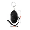 130db Egg Shape Self Defense Alarm Keychain Pendant Personalize Flashlight Personal Safty Key Chain Charm Car Keyring 12 LL