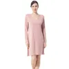 Women's Sleepwear Long Sleeve V-Neck Nightgown For Women Spring Summer Nightwear Casual Cotton Plus Size 7Xl Nightdress Loungewear