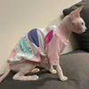 Cat Costumes Sphynx Clothes For Sweatershirt Hairless Cotton Coat Devon Rex Soft T-shirt Long Sleeves Spring Outwear