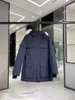 Varm Parker Winter Men's Designer Windproof Down Jacket Material S-5XL Asian Storlek Par Modeller Nya kläder Hatten är avtagbar 51143