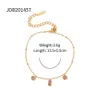 Super Beautiful~ins Style Square Pink Purple Round Pendant Versatile Colorless Bracelet Jewelry