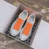 2023 Ny topp Hot Luxury Men Kvinnor Fashion Shoes Lace-Up Flat Platform Designer Sneaker Black äkta läder Luftkudde Sneake