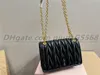 Hoogwaardige ketting schoudertassen zachte schapen lederen handtassen luxe ontwerpwallet dames kruis lichaamszak hobo bakken cosmetische tas tas handtassen handtassen