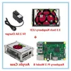 Freeshipping Raspberry Pi3 Model B Tahtası 35 "LCD Dokunmatik Ekran, Stylus Akrilik Kılıf 5V 25A Güç Kaynağı Şarj Cihazı (RQCV