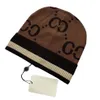 Klassisk designer beanie cap bonnet hatt vinterhatt för män och kvinnor skyddar utomhus värme blandad färg trend casual pullover hatt u-7