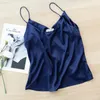 Camisoles Tanks女性用ルーズフィッティングベストファッショナブルシルクサテンベストすべての季節に適したBlusas M30500 230408