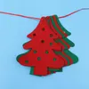 Party Decoration Christmas Tree Bunting Banner Garland Po Bakgrund Hanging Decor för Holiday Baby Room