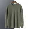 Camisolas masculinas Pure Cashmere Sweater Homens Pulôver 2023 Inverno Espessamento Quente Macio Jersey Hombre Jumper Pull Homme Knit Homem Camisa