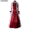Vestidos casuais halloween feminino vestido gótico traje vitoriano vintage medieval vestido de baile festa carnaval cosplay tribunal princesa