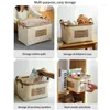 Cosmetic Bags Folding Laundry Baskets Large Thickened Linen Clothes Storage Box Organizer Waterproof Closet Cabinet Home Organization
