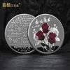 Arts and Crafts Love Rose moneda conmemorativa Qixi Valentine's Day Love Confession Conmemorative