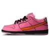 Plataforma Triple Pink Panda para Homens Mulheres Departamento Atlético UNC Tênis de corrida Chunky Sports Why So Bad Trainers The Powerpuff Girls x Bubbles EU36-47 Com caixa