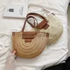 Bolsas de ombro femininas, bolsa de palha de verão para mulheres, bolsa de alma de praia, designer de sela, bolsa de mão feminina de alta capacidade, bolsas de viagem elegantes