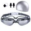 Goggles Anti Slip Hd Swimming Swimming Sport Water Sport Plongée Poute de plongée Kit de bouchon d'oreille P230408