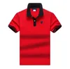 Maglietta POLO a maniche corte 23 estate nuove t-shirt corte da uomo ricamate con strisce contro colori