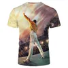 Heren t shirts product karakter portret portret vol lichaam printen 3dt shirt ademende t-shirt must-have voor zomer slank