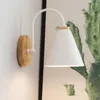 Lâmpada de parede luzes de madeira cabeceira quarto luz arandela para cozinha restaurante moderno nordic macaroon arandelas