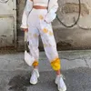 Pantalon Femme Happiness Plum Marque Bière Femmes Dégradé 3D Imprimé Jaune Pantalon Décontracté Pantalon De Survêtement Tie Dye Dessin Animé Lâche