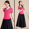 Etnische kleding vintage Chinees traditionele katoenen linnen blouse zomer sexy shirt novy style dames tops plus size 3xl 4xl