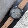 Wrist Watches for men 2023 mens Watches 52mm Big dial All dials work Quartz Watch High Quality Top Luxury Brand Chronograph Clock Fashion Diese Rubber Strap Type