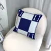 Top Letter Design Throw Pillow Nordic Style Lunch Break Sofa Cushion Car Waist Back Cushion Wool Pillows 45x45cm No Pillow Core