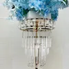 Dekor 60 cm/100 cm/70 cm akrylblomma stativ bröllopsbord mittstycke tall crystal road blommor rack evenemang dekoration imake764