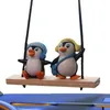 Interiördekorationer Söt Auto Rearview Mirror Penguin Pendant Decoration | Kreativa och härliga biltillbehör Ornament AA230407