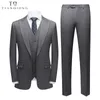 Abiti da uomo Blazer TIAN QIONG Abito casual da uomo Abito da sposa da uomo Abito a righe Set da tre pezzi Abito formale da uomo di grandi dimensioni S-6XL 231109