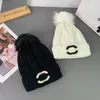 Gorro chapéu gorro masculino gorro feminino outono e inverno pequena fragrância estilo nova moda quente all-match ce carta chapéu de malha