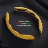 High Quality Car Steering Wheel Cover for Mercedes Benz AMG Non-slip Sweat Absorption Suede Steering wheel covers Accessories