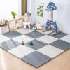 Baby mattor Playmats 16st Baby Play Mats Eva Foam Puzzle Mat barn Rum Aktiviteter Mat för baby interlock golvmatta 30*30 cm 231108