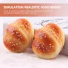 Party Decoration 4 PCS Sandwich Simulated Bread Mother Small Home Decor Fake Simulation Realistic Food