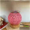 Scented Candle Table Lamps Personality Aromatherapy Lamp Handmade Rattan Melting Wax Desk Romantic Beside For Bedroom Dining Room Li Dhwlo